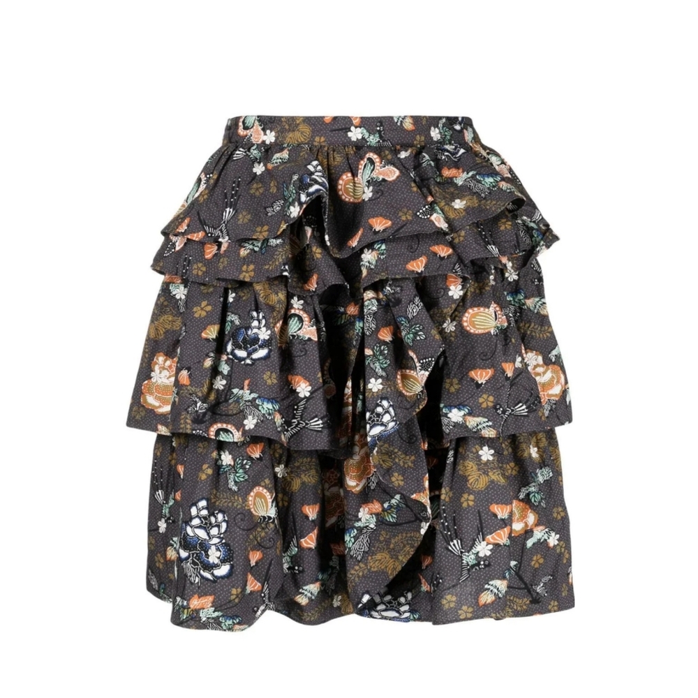 Ulla Johnson Alyssa Floral Print Mini‎ Skirt Size: S